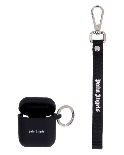 Palm Angels Black Airpods Case for men