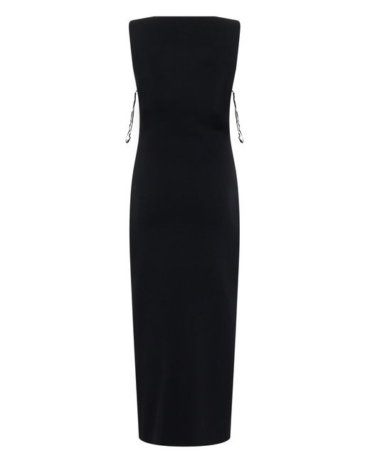 Cult Gaia Black Long Dress Without Sleeves