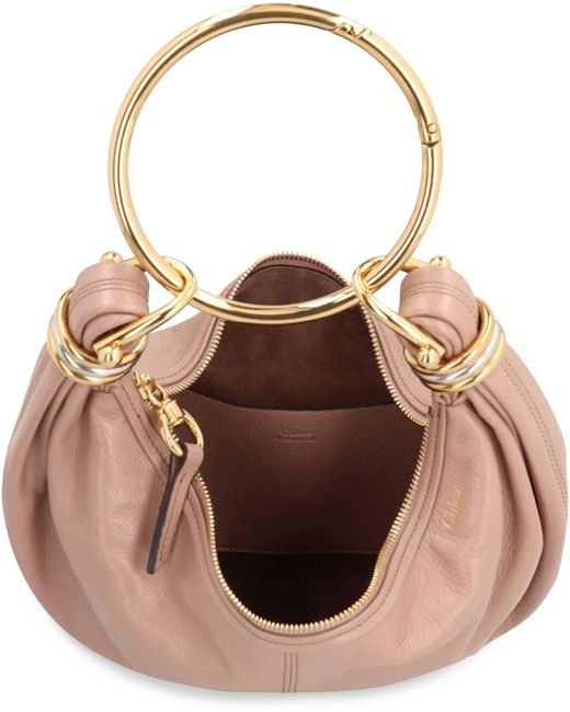 Chloé Pink Bracelet Leather Hobo-Bag