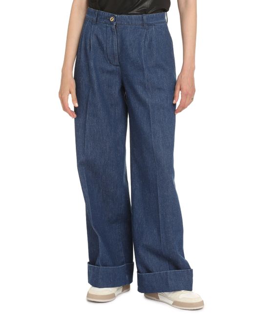 Gucci Blue Wide-Leg Jeans