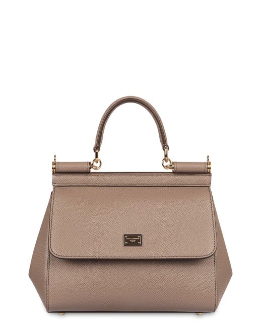 Dolce & Gabbana Multicolor Sicily Media Leather Handbag