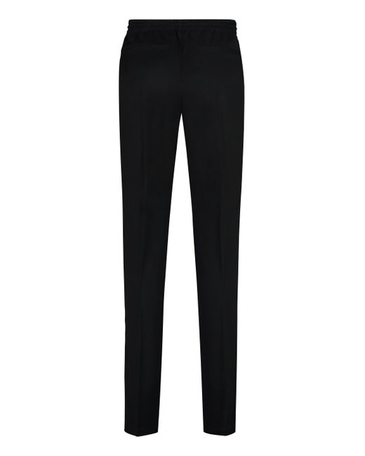 Versace Black Stretch Viscose Trousers for men