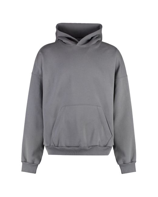 Balenciaga Cotton Hoodie in Gray for Men | Lyst