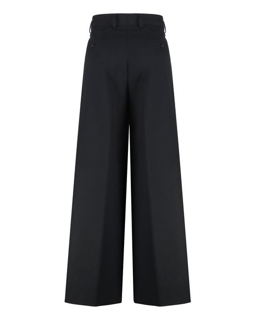 Dries Van Noten Black Wool Trousers for men