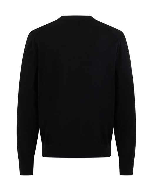 Boss Black Virgin Wool Crew Neck Sweater for men