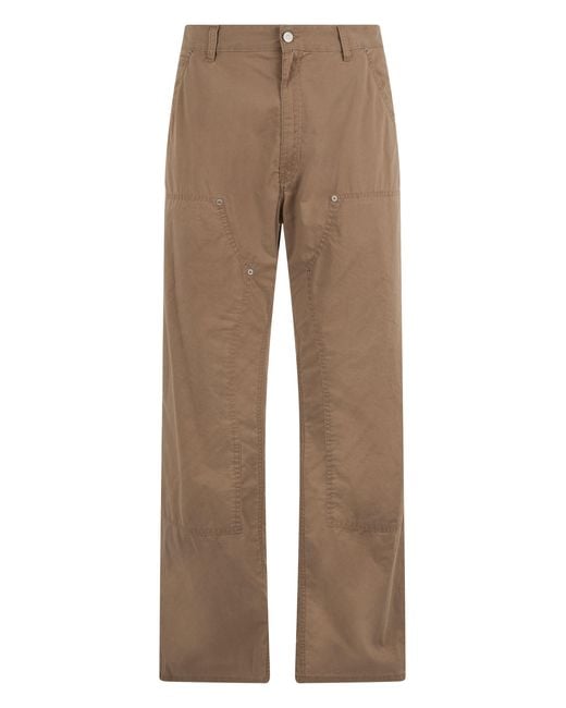 MM6 by Maison Margiela Brown Straight Cotton Pants for men