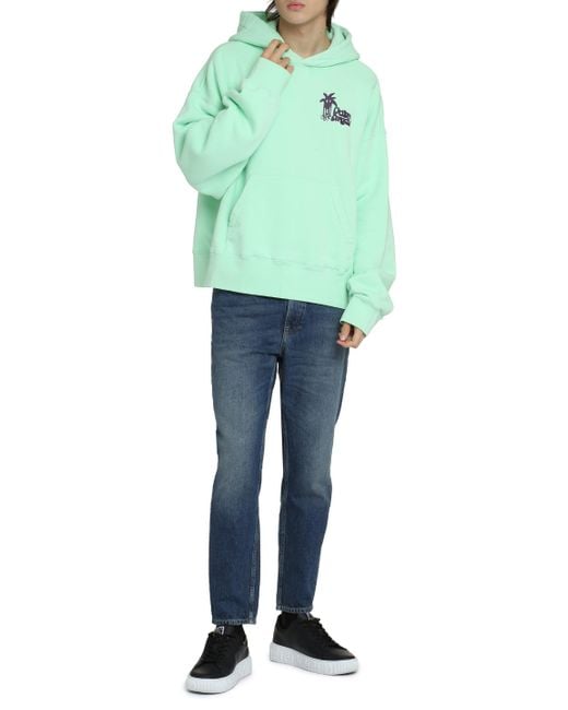 Palm angels green clearance hoodie