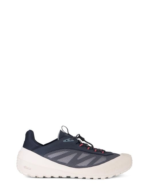 Moncler Blue Technical Fabric Trail Sneakers for men