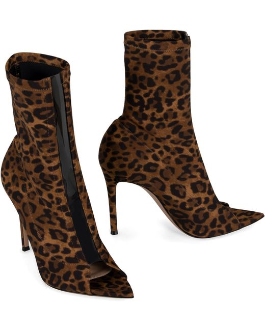 Gianvito Rossi Brown Leather Ankle Boots