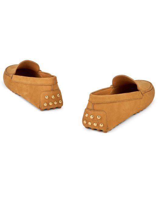 Tod's Brown Suede Driver Moccasin