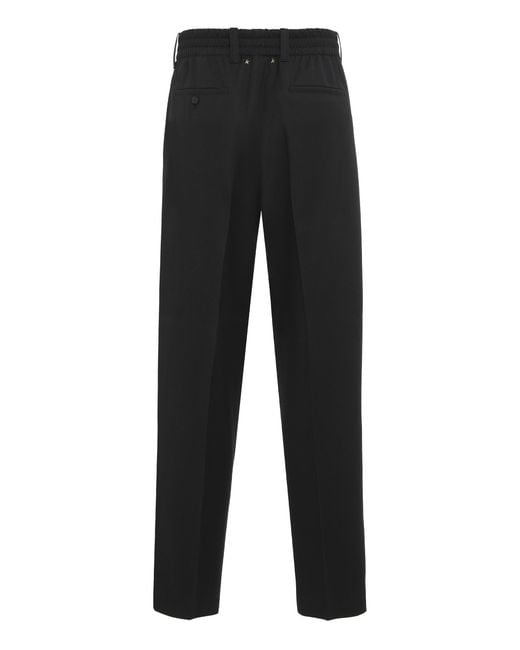 Golden Goose Deluxe Brand Black Wool Trousers for men