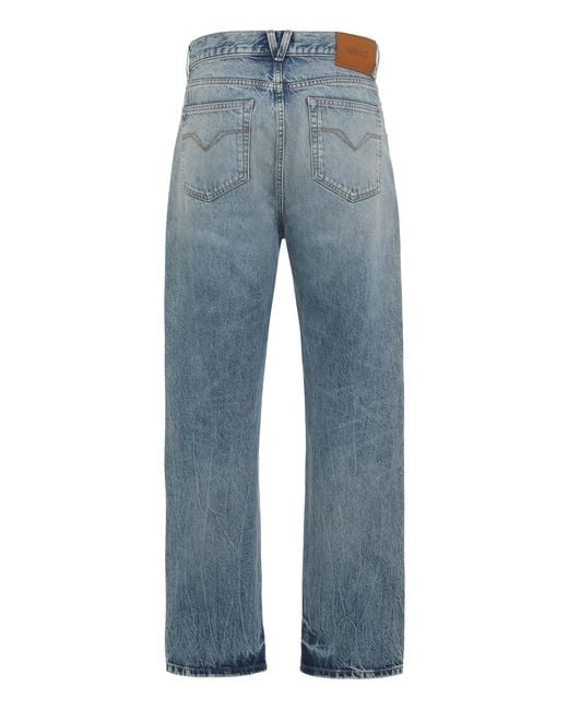 Versace Blue Slim Fit Jeans for men