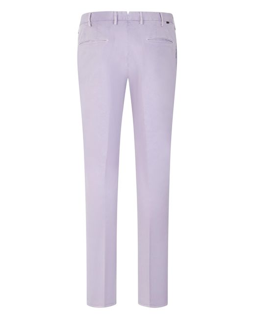 Slowear Purple Slim Fit Cotton Pants for men