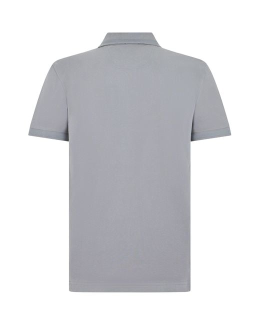 Boss Gray Pique Cotton Polo for men