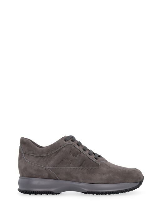 Hogan Brown Premium Leather Sneakers for men