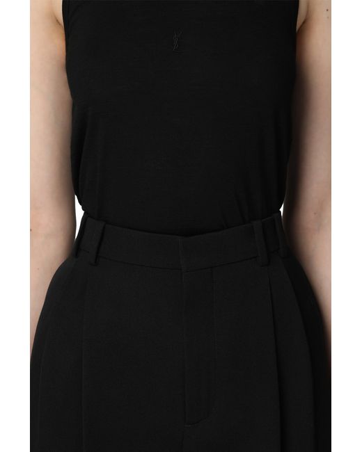 Saint Laurent Black Wool Trousers