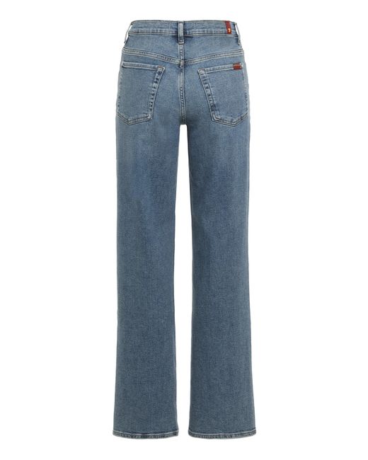 7 For All Mankind Blue High-Waisted Jeans