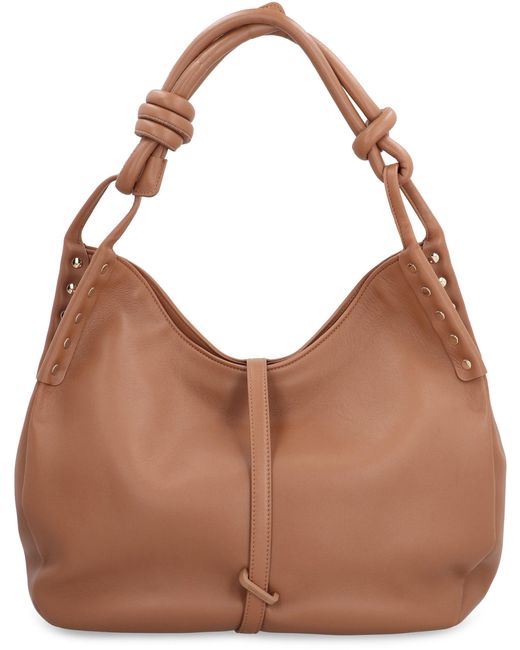Zanellato Brown Ima Leather Shoulder Bag