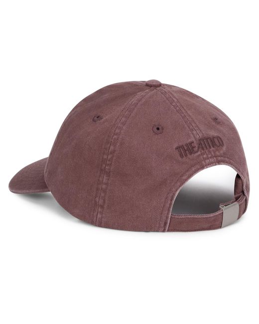 The Attico Purple Cotton Hat With Logo