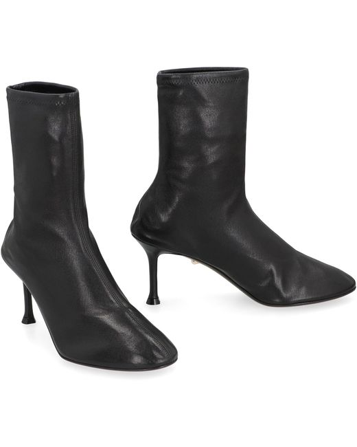 ALEVI Black Etienne Leather Ankle Boots