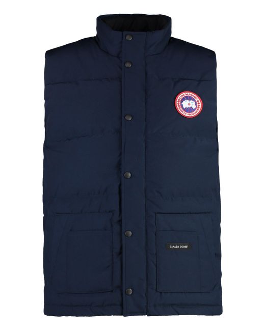 Canada Goose Blue Freestyle Full Zip Down Vest for men