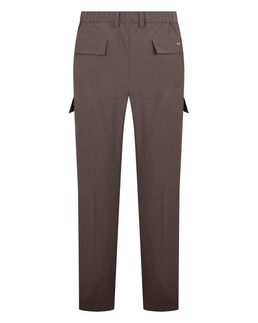 Herno Brown Casual Pants With Pockets for men