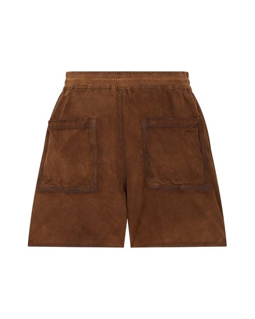 P.A.R.O.S.H. Brown Suede Shorts