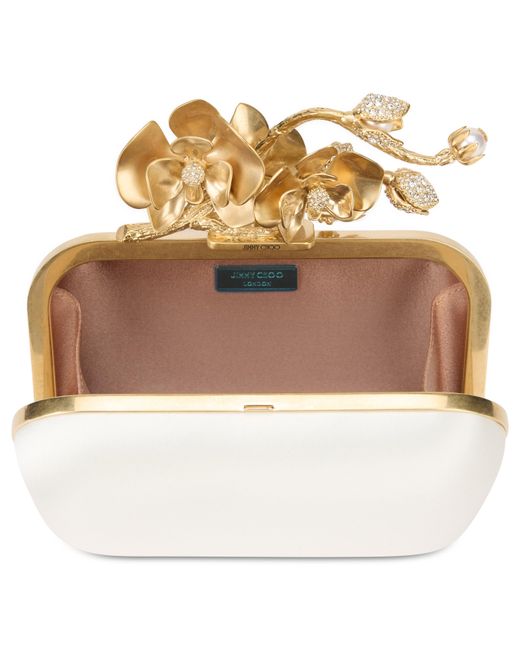Jimmy Choo Natural Clutch Cloud