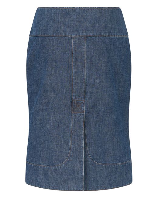 Fendi Blue Skirt With Zipper