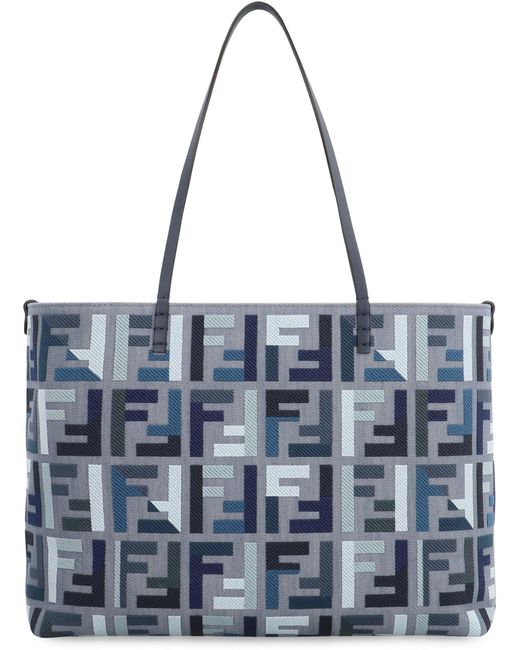 Fendi Blue Roll Large Tote-Bag