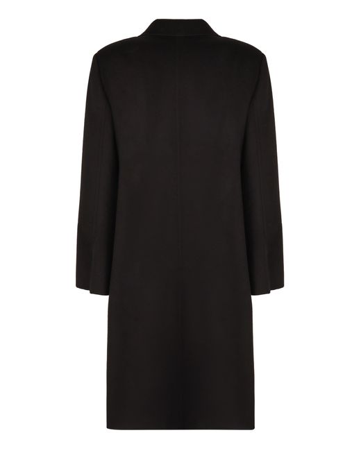 Fendi Black Double-Breasted Wool Coat