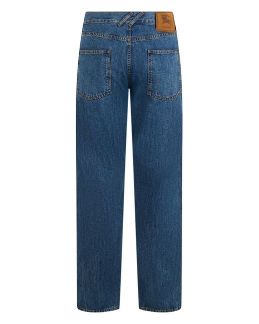 Burberry Blue Straight Cut Jeans for men