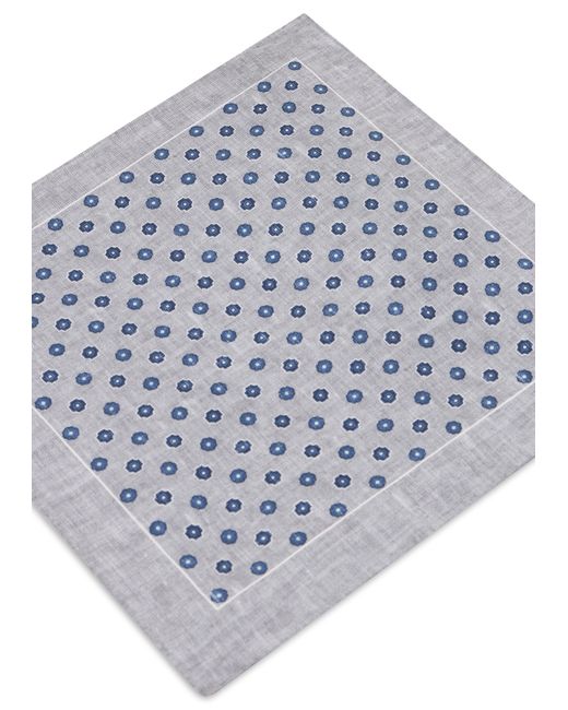 Boss Gray Printed Silk Pouch for men