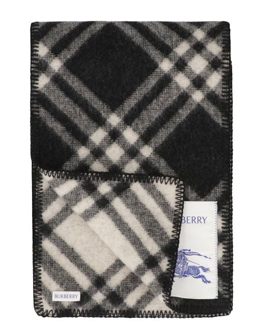 Burberry Black Wool Scarf