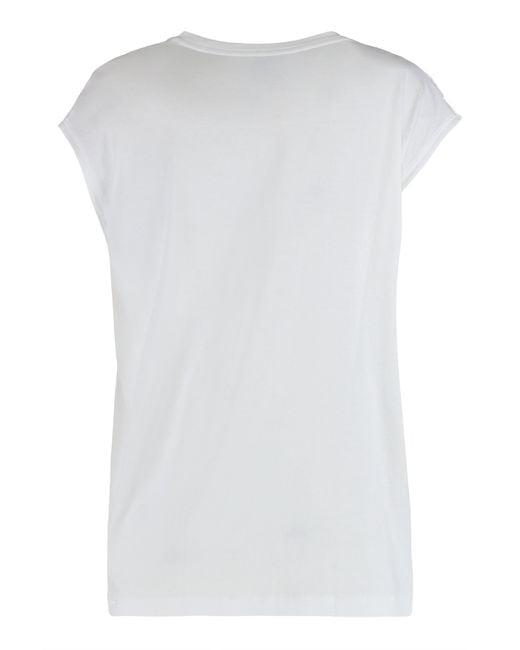 Vince White Draped And Relaxed Top
