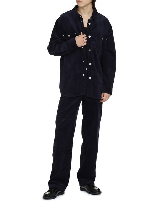 Isabel Marant Blue Wool Overshirt For for men