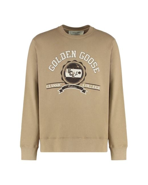 Golden Goose Deluxe Brand Natural Sweatshirt In Cotton for men