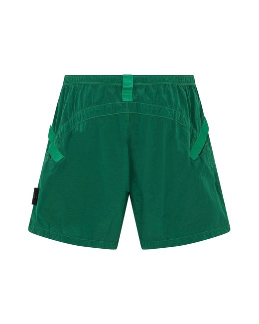 Stone Island Green Bermuda for men