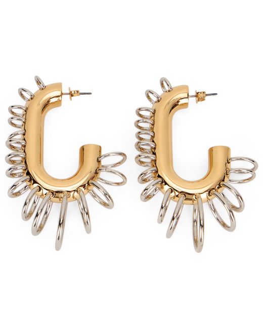 Rabanne Metallic Punk Xl Link Earrings