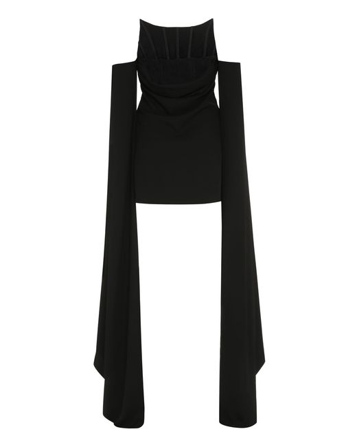 GIUSEPPE DI MORABITO Black Jersey Mini Dress