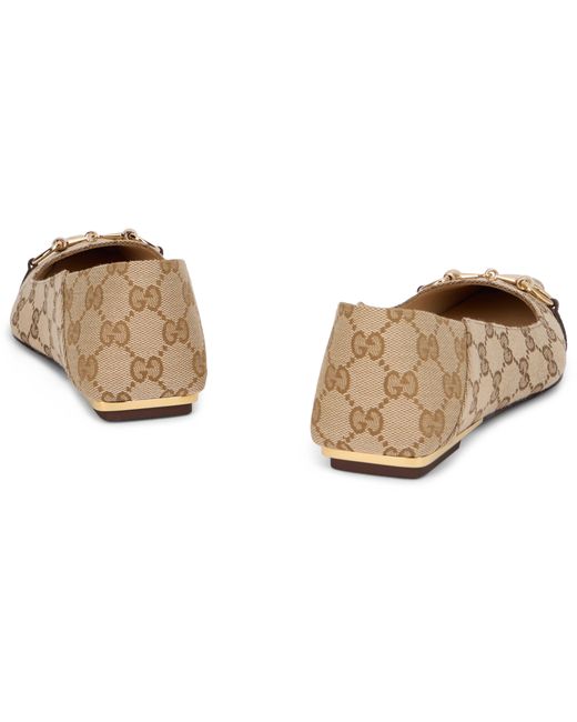 Gucci Natural Ballet Flat Vittoria