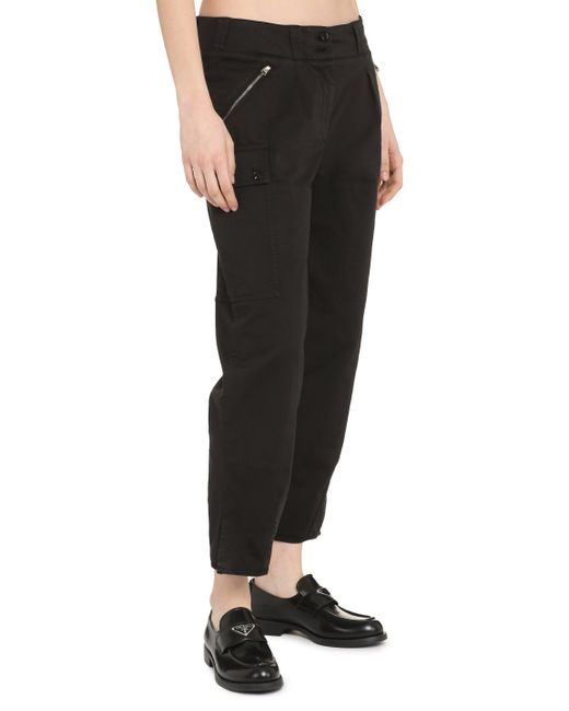 Pantaloni cargo in cotone stretch di Tom Ford in Black