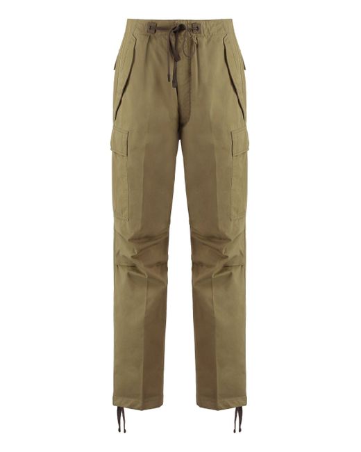 Pantaloni cargo in cotone di Tom Ford in Green da Uomo