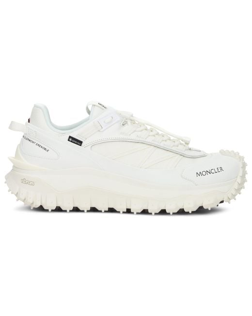 Moncler White Sneakers With High Sole for men