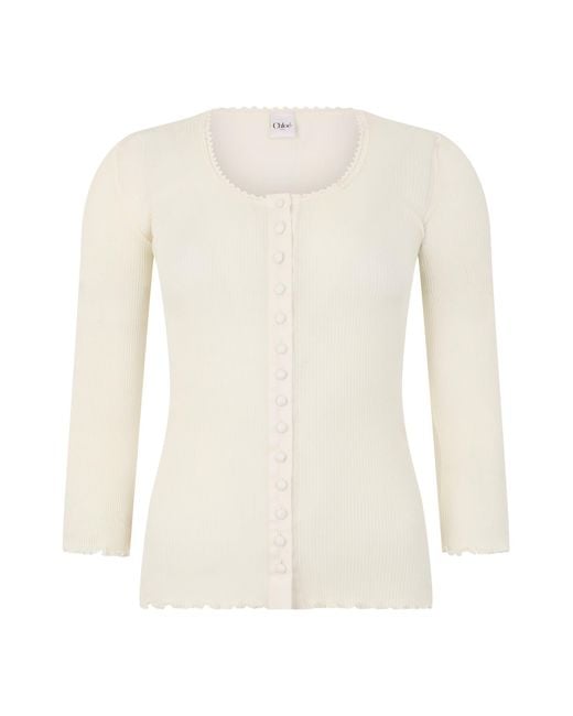 Chloé White Long Sleeve Shirt
