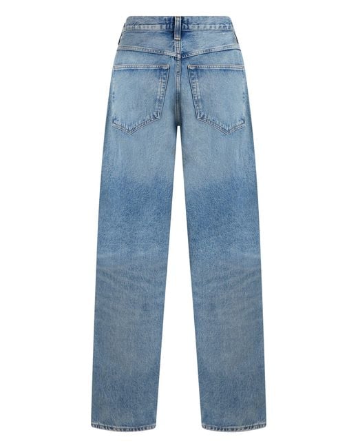Agolde Blue Wide Leg Jeans for men