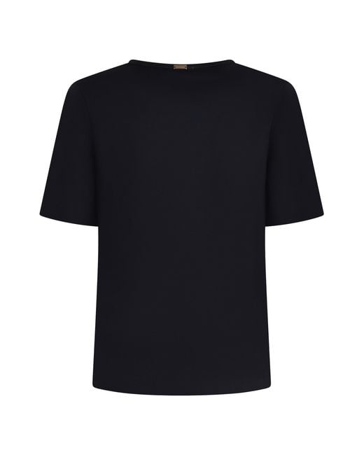 Herno Black Cotton T-Shirt