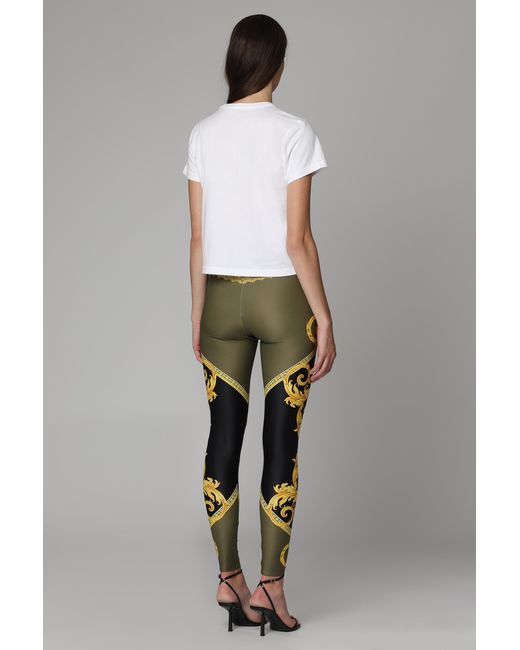 Versace Yellow Printed Leggings
