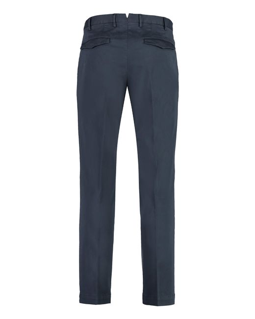 PT01 Blue Stretch Cotton Trousers for men