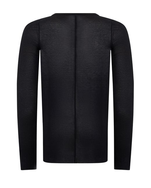 Rick Owens Black Dennis Sweater for men